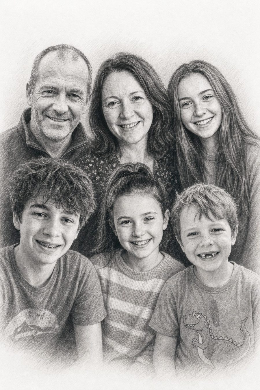 A family of six