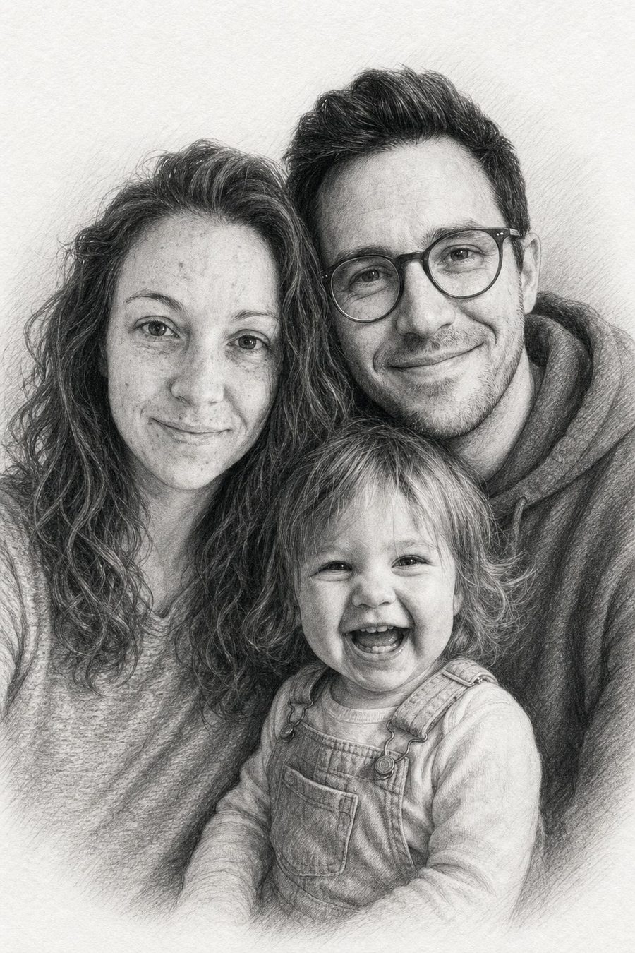 A young family — their finished portrait