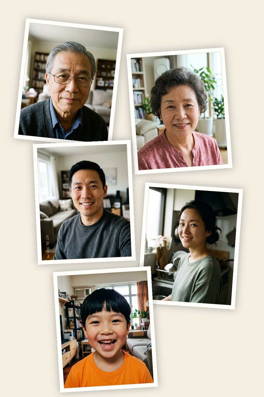 Three generations — the photos they sent